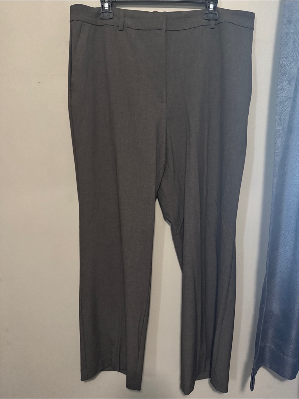 Womens Straight Leg Pants - Grayish Brown